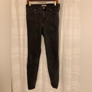 Madewell 31TL 9” high rise skinny in black